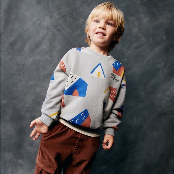Zara Other - ZARA LITTLE HOUSES SWEATSHIRT